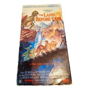 The Land Before Time 1989 Vintage VHS Tape MCA Home Video Kids Dinosaurs Movie